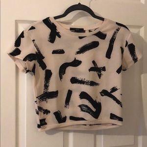 Forever21 Abtstract Crop Top